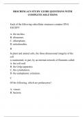 BIOCHEM ACS STUDY GUIDE QUESTIONS WITH COMPLETE SOLUTIONS