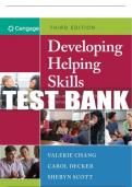 Test Bank For Developing Helping Skills: A Step-by-Step Approach to Competency - 3rd - 2018 All Chapters - 9781305943261