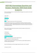 ASCP MLS Haematology Questions and Answers +Rationale/ 2024 Study Guide Graded A+