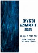 CMY3701 Assignment 1 2024