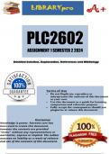PLC2602 Assignment 1 (COMPLETE ANSWERS) Semester 2 2024 (751936) - DUE 19 August 2024