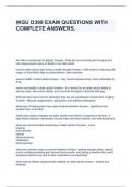 WGU D399 EXAM QUESTIONS WITH COMPLETE ANSWERS.