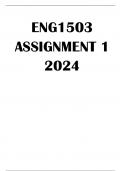 ENG1503 ASSIGNMENT 1 2024 (COMPLETE ANSWERS) 