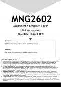 MNG2602 Assignment 1 (ANSWERS) Semester 1 2024 - DISTINCTION GUARANTEED