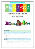 ENG1502 S1 ASSIGNMENT 1 2024 (FULL ANSWERS)
