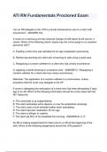 ATI RN Fundamentals Proctored Exam  Q&A 2024