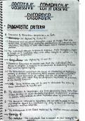 Obsessive Compulsive Disorder From psychiatry of synopsis and Dsm-5