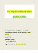 Fisdap Emt Readiness  Exam 2 2024