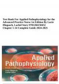 Test Bank For Applied Pathophysiology for the Advanced Practice Nurse 1st Edition By Lucie Dlugasch, Lachel Story 9781284150452 Chapter 1-14 Complete Guide 2024-2025