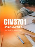 CIV3701 Assignment 1 2024