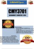 CMY3701 Assignment 1 Semester 1 2024