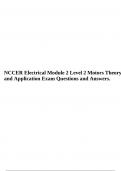 NCCER Electrical Module 2 Level 2 Motors Theory and Application Exam Questions and Answers.
