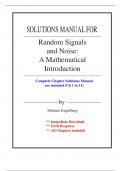 Solutions for Random Signals and Noise, 1st Edition Engelberg (All Chapters included)