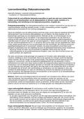 Samenvatting: Leerdoelen - dialysaatcompositie (EPA 1)
