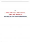 OCR GCSE (9–1) Chemistry A (Gateway Science) J248/03 Paper 3 (Higher Tier) QUESTION PAPER AND MARK SCHEME (MERGED)