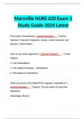 Maryville NURS 620 Exam 1 Study Guide 2024 Latest