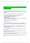 MIE 201 Exam 5 Smartbooks Questions and Answers