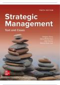 Strategic Management Text and Cases, 10th Edition By Gregory Dess, Gerry McNamara All Case