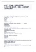ASRT EXAM 1 2024 LATEST QUESTIONS WITH 100% CORRECT ANSWERS!!