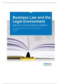 Test Bank For Business Law and the Legal Environment Master of Accountancy Edition, V 1.0, By Don Mayer, Daniel Warner, George Siedel, Jethro Lieberman