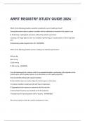 ARRT REGISTRY STUDY GUIDE 2024