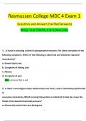 Rasmussen College MDC 4 EXAM 1 STUDY PACKAGE with Questions and Answers (2024 / 2025) (Verified Answers)
