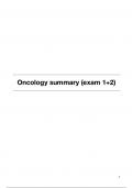 Summary Oncology (AB_1184) partial exam 1+2