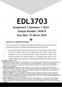 HRM2602 Assignment 2 (ANSWERS) Semester 1 2024 - DISTINCTION GUARANTEED