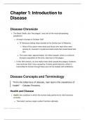Chapter 1- Introduction to Disease