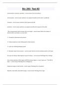 Bio 260 Test #2 Questions and answers latest update 
