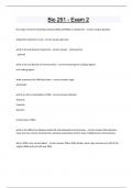 Bio 251 - Exam 2 Questions and answers latest update 