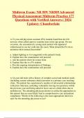 Midterm Exam: NR 509/ NR509 Advanced Physical Assessment Midterm Practice 177 Questions with Verified Answers ( 2024 Update)- Chamberlain