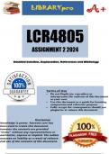 LCR4805 Assignment 2 (COMPLETE ANSWERS) 2024 (615825)