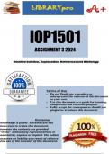 IOP1501 Assignment 3 (COMPELET ANSWERS) 2024