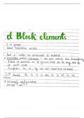 class 12 D block handwritten notes