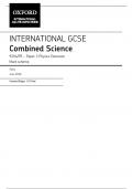 INTERNATIONAL GCSE Combined Science