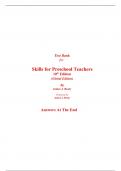 Test Bank for Skills for Preschool Teachers 10th Edition (Global Edition) By Janice Beaty (All Chapters, 100% Original Verified, A+ Grade)