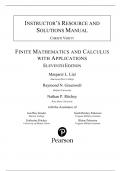 Solution Manual For Finite Mathematics and Calculus with Applications, 11th Edition by Margaret L. Lial, Raymond N. Greenwell, Nathan P. Ritchey