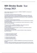 NIH Stroke Scale Test  Group 2023