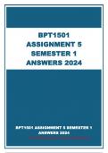 BPT1501 ASSIGNMENT 5 SEMESTER 1 ANSWERS 2024
