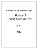 BIOD331 PATHOPHYSIOLOGY MODULE 3 IMMUNITY & DYSFUNCTIONS FINAL EXAM REVIEW Q & A 2024.pdf