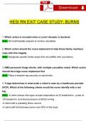 HESI RN EXIT CASE STUDY: BURNS COMPLETE WITH 2024 NGN QUESTIONS AND ANSWERS VERIFIED / A+ GRADE