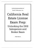 California Real Estate License Exam Prep: Unlocking the DRE Salesperson and Broker Exam