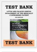 TEST BANK for Little and Falace's Dental Management of the Medically Compromised Patient 9th Edition by James W. Little, Craig Miller, Nelson L. Rhodus 9780323443555 Chapter 1-34 Complete Guide.