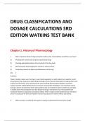 TEST BANK - PHARMACOLOGY CLEAR AND SIMPLE: A GUIDE TO DRUG CLASSIFICATIONS AND DOSAGE CALCULATIONS, 4TH EDITION (WATKINS, 2022), CHAPTER 1-21 | ALL CHAPTERS NEWEST VERSION