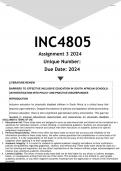 INC4805 Assignment 3 (ANSWERS) 2024 - DISTINCTION GUARANTEED
