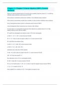 Chapter 1, Chapter 2 Linear Algebra (100% Correct Answers)