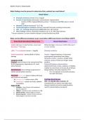 NURSING 3420 - Adults II Exam 1 Study Guide
