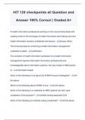 HIT 120 checkpoints all Question and Answer 100% Correct | Graded A+