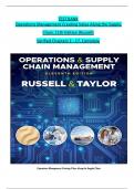 TEST BANK For Operations and Supply Chain Management, 11th Edition by (Roberta S. Russell, 2024) Verified Chapters 1 - 17, Complete Newest Version